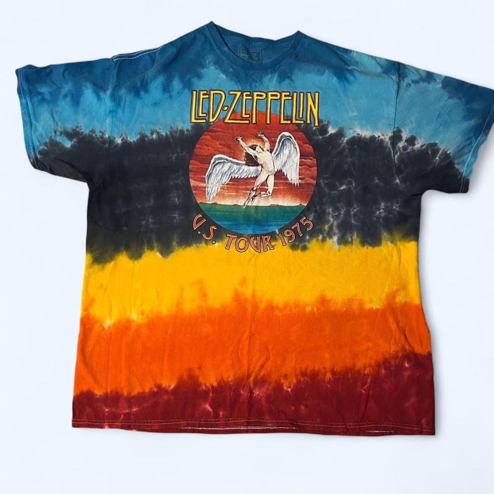 Led Zeplin tie dye shirt 2xl Men's EUc music concert